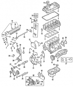 Масляный насос ДВС Mitsubishi Galant 03-13 2.4