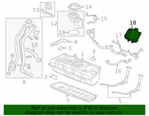 Fuel Pump Flow Control Module GMC Terrain 10-17