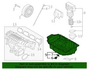 Поддон масляный Kia K5 21-23 2.5