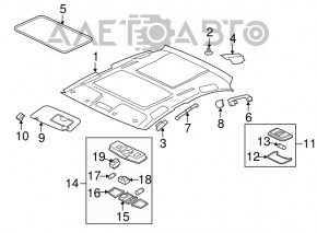 Ручка потолка правая Mitsubishi Outlander Sport ASX 10-23