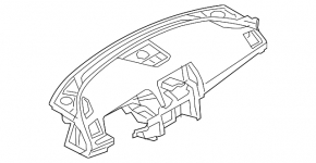 Торпедо передняя панель без AIRBAG Mazda 6 14-15 дорест