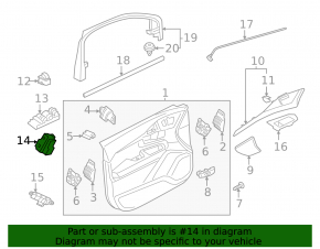 Кнопка центрального замка передняя правая Volvo V90 17-25
