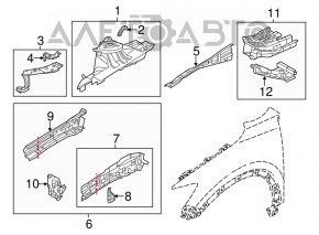 Четверть передняя правая Mazda 3 14-18 BM
