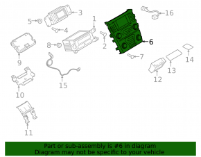 Панель управления радио Ford Fusion mk5 13-20 SYNC 3 SONY с подогревом