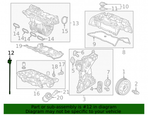 Маслянный щуп Honda Civic X FC 16-21 K20C2 2.0
