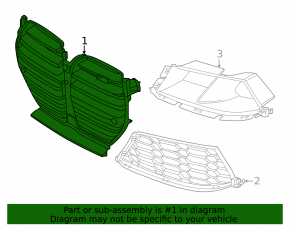 Решетка радиатора grill BMW 3 G20 21-26 M3