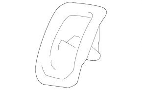 Накладка Isofix заднего ряда Audi A4 B9 17-25 черная