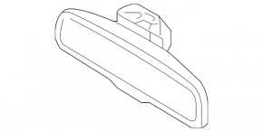 Зеркало внутрисалонное Hyundai Tucson 19-21 автозатемнение, компас, Home link