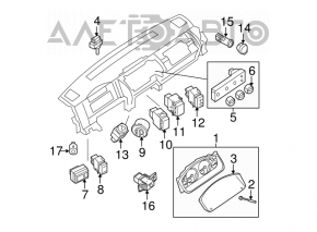 Кнопка отключения стабилизации VDC Infiniti FX35 FX45 03-08