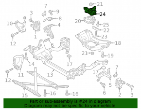 Кронштейн подушки МКПП Audi A4 B8 13-16 2.0T AWD