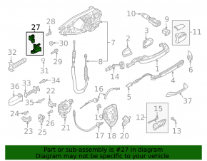 Петля двери нижняя передняя правая Audi A6 C8 19-24