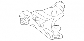 Петля двери верхняя задняя левая Toyota Sienna 21-26