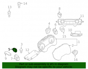 Кнопка ассистента парковки Nissan Murano z52 15-24