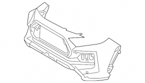 Бампер передній голий Toyota Rav4 19-24 Adventure, TRD Off-Road