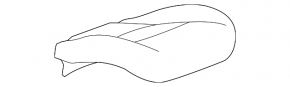 Пасажирське сидіння Chevrolet Volt 11-15 без airbag, тканина сіра