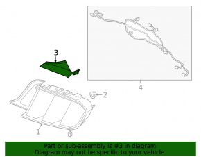 Накладка фонаря правая Ford Mustang mk6 15-23