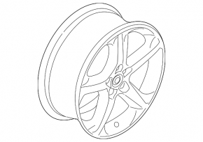 Диск колесный R18 5*108 Ford Fusion mk5 13-20 тип 6, бордюрка