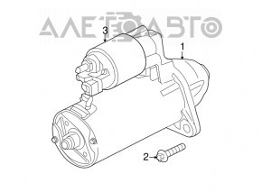 Стартер BMW X3 G01 18-21 2.0T