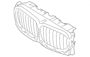 Жалюзи дефлектор радиатора верхний BMW X6 G06 20-26 B58