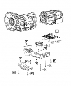 Кронштейн АКПП правый Jeep Grand Cherokee WL 21-26 3.6