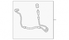 Трубка кондиционера компрессор-печка третья Audi A4 B9 17-25 2.0T длинная r1234yf