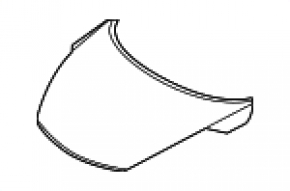 Капот голий Nissan Juke 11-17