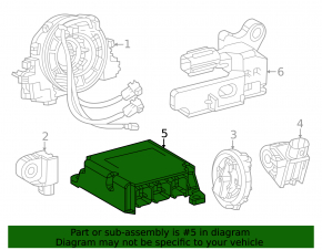 Модуль srs airbag комп'ютер подушок безпеки Lexus RX 23-26
