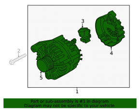 Генератор BMW X5 F15 14-18 230 Amp 3.0D