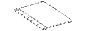 Шторка люка Mercedes W167 GLE 350 450 20-26 черная