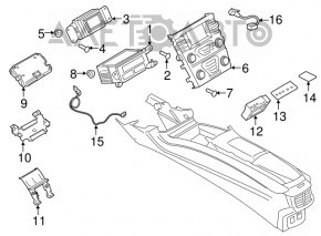 Монитор, дисплей, навигация Ford Fusion mk5 16-20 SYNC 3 царапины