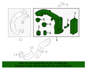 Корпус повітряного фільтра BMW X5 F15 14-18 3.0D