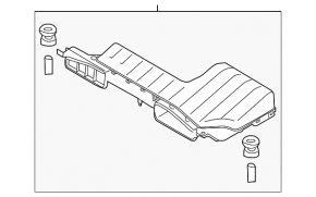 Воздухоприемник Nissan Murano z51 09-14
