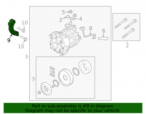 Кронштейн генератора Volvo XC60 22-23 B5