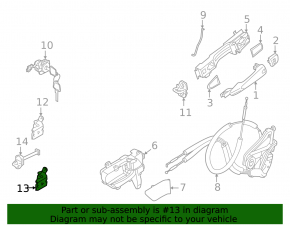 Петля двери нижняя передняя правая Nissan Rogue 21-26