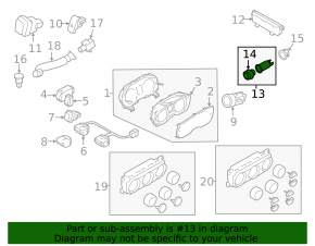 Прикуриватель центральной консоли Subaru Forester 14-18 SJ передний