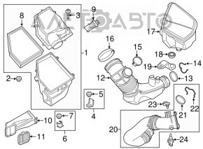 Датчик температуры воздуха на впуске BMW X3 G01 20-24 2.0T, 3.0T