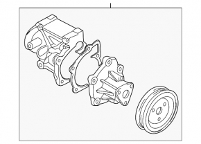 Помпа охолодження Kia Sorento 10-15 2.4