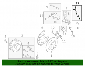Шланг тормозной задний левый Ford Escape MK4 20-21