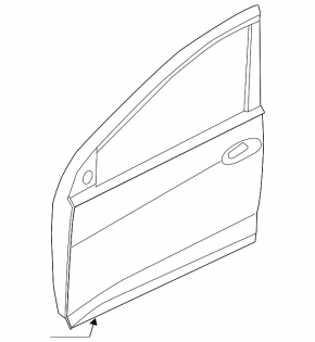 Дверь голая передняя правая Hyundai Elantra UD 11-16