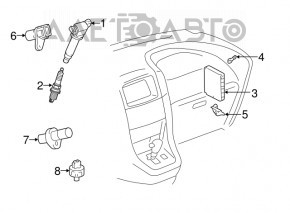 Блок ECU компьютер двигателя Lexus RX300 98-99