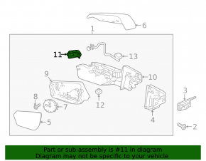 Повторитель поворота левого зеркала Chevrolet Equinox 18-24