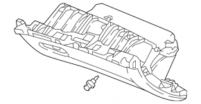 Перчаточный ящик, бардачок Honda Accord 18-22 черный без замка, царапины