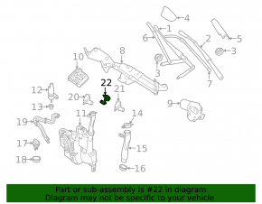 Форсунка омивача лобового скла Mercedes W164 ML 06-11 із підігрівом