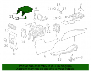 Подлокотник Honda CRV 17-22 кожа, бежевый