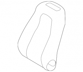 Обшивка спинки водительского сиденья Mercedes H247 GLA 20-26 кожа черная, подогрев, трещины, царапины
