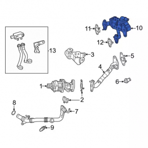 Охладитель клапана ЕГР Ford Edge 19-24 2.0T
