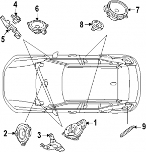 Сабвуфер передний Volvo XC40 19-26