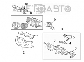 Подрулевой переключатель правый Honda Civic 4d 06-09