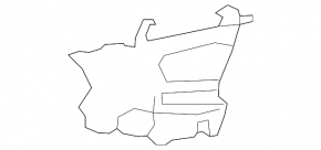 Кронштейн ПТФ левый BMW 3 GT F34 14-19