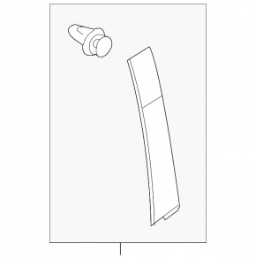Накладка двери боковая передняя правая Mazda 3 14-18 BM